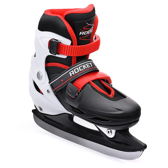 Фото к товару Коньки R0010 детские L черно-белые Коньки R0010 детские L черно-белые