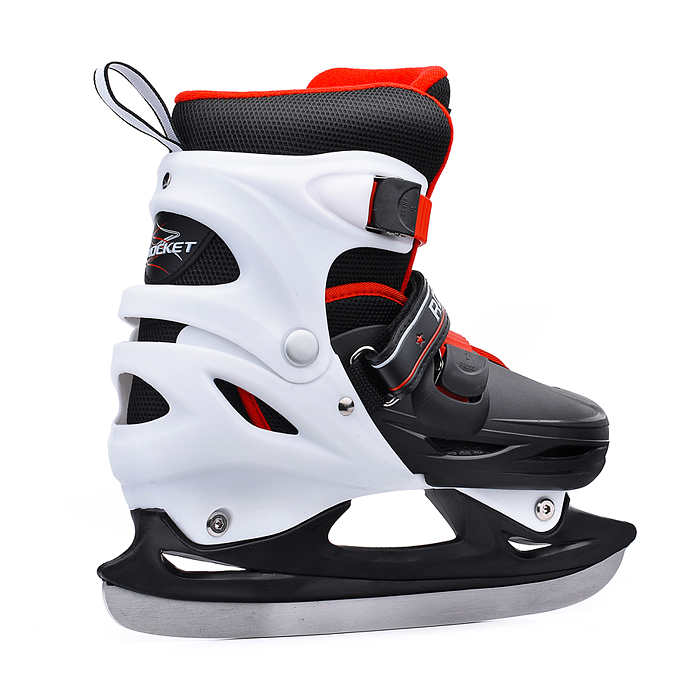 Фото к товару Коньки R0010 детские L черно-белые Коньки R0010 детские L черно-белые