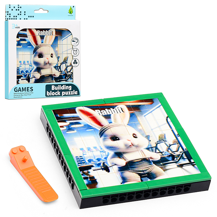 Мозаика 8N80-51 "Спортивный зайчик" в коробке Мозаика 8N80-51 "Спортивный зайчик" в коробке