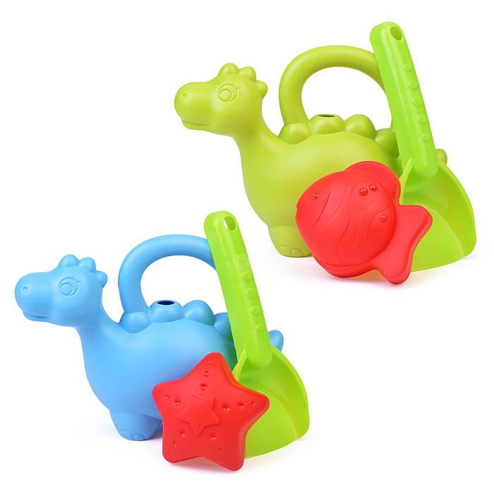 Песочный набор 8295-84A "Динозаврик" (лейка, лопатка, формочка) в сетке