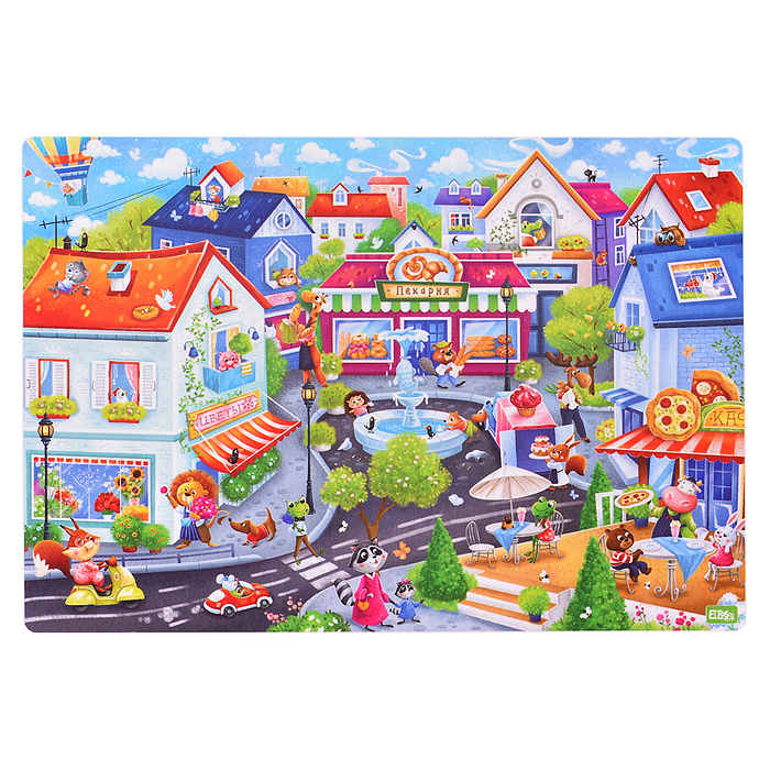 Фото к товару Пазл "Городок" Пазл "Городок"