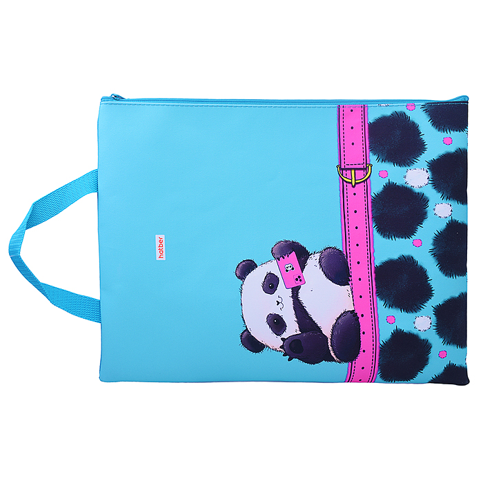 Фото к товару Сумка - папка с ручкой для тетрадей "Плюшевые панды"А4ф 257х344мм. Сумка - папка с ручкой для тетрадей "Плюшевые панды"А4ф 257х344мм.