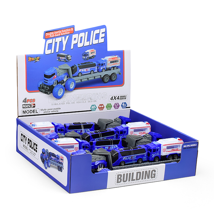 Автовоз LL-A28 "City police" в коробке