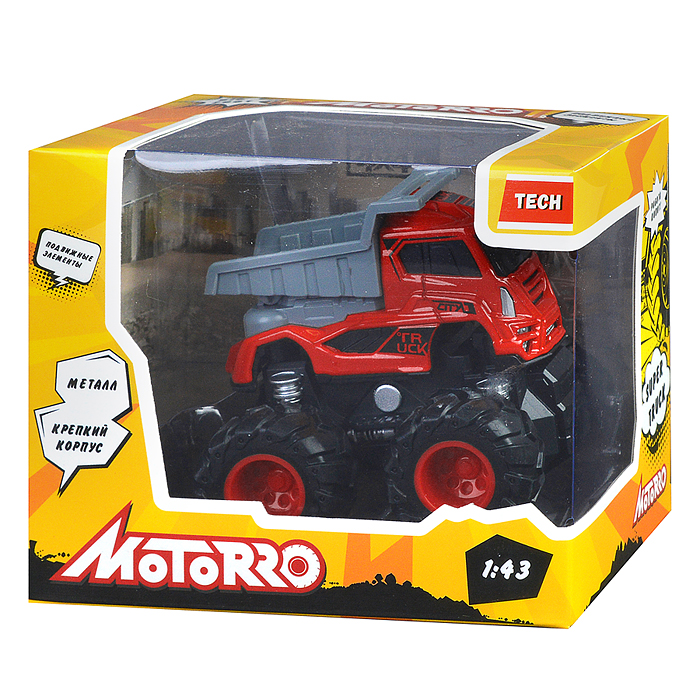 Фото к товару Машинка металлическая Big Foot, 1:43, серия Tech Машинка металлическая Big Foot, 1:43, серия Tech