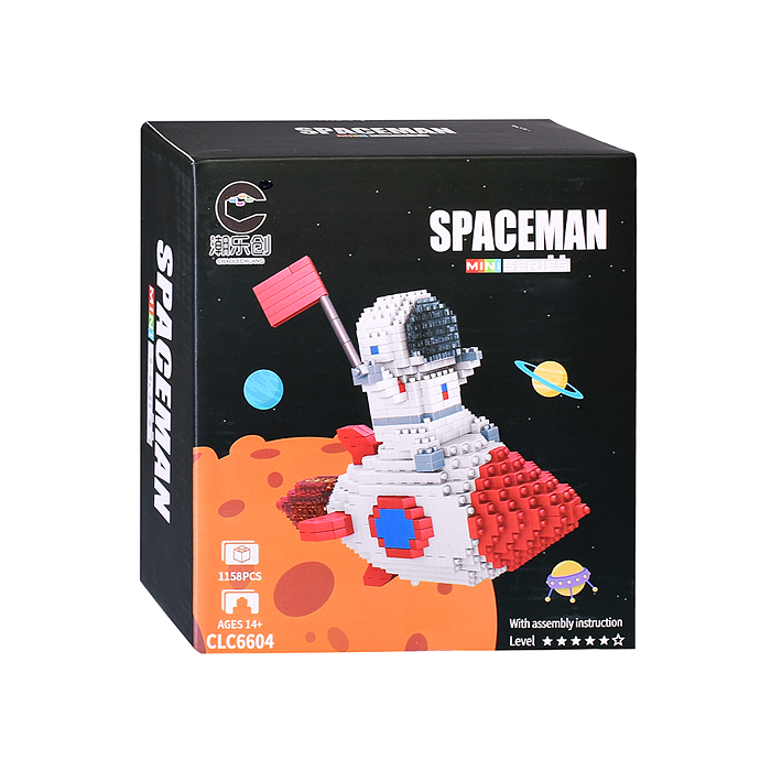 Конструктор 6604 "Космонавт на ракете" (1158 дет.) в коробке Конструктор 6604 "Космонавт на ракете" (1158 дет.) в коробке