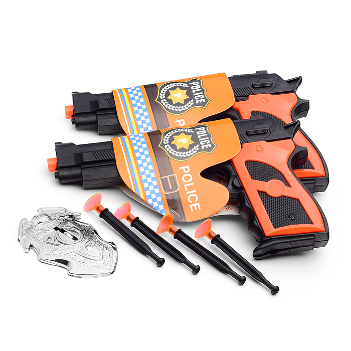 Набор полицейского AA165 (2 пистолета, значок) в сумке Набор полицейского AA165 (2 пистолета, значок) в сумке