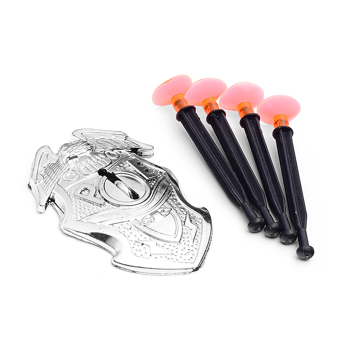 Фото к товару Набор полицейского AA165 (2 пистолета, значок) в сумке Набор полицейского AA165 (2 пистолета, значок) в сумке