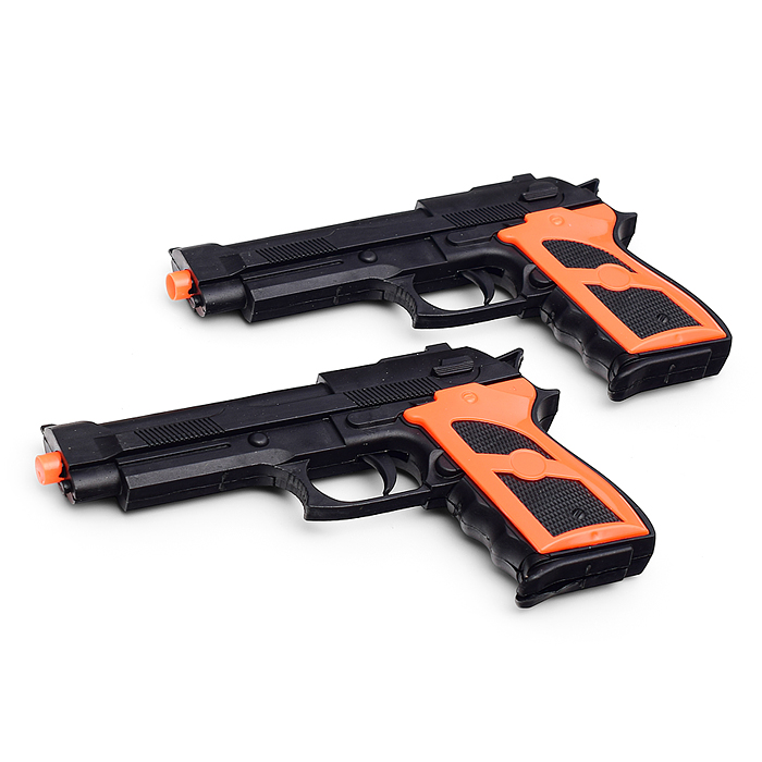 Фото к товару Набор полицейского AA165 (2 пистолета, значок) в сумке Набор полицейского AA165 (2 пистолета, значок) в сумке