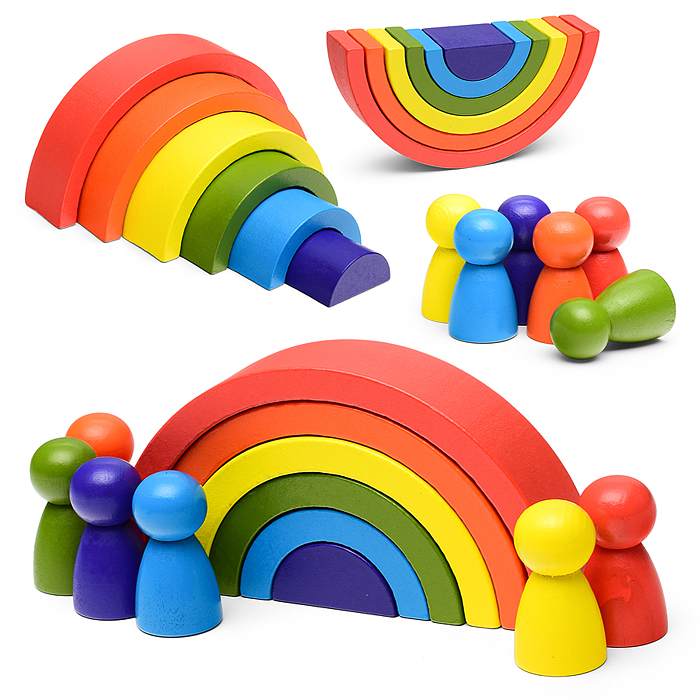 Пирамидка D2079 "Радужная" Пирамидка D2079 "Радужная"