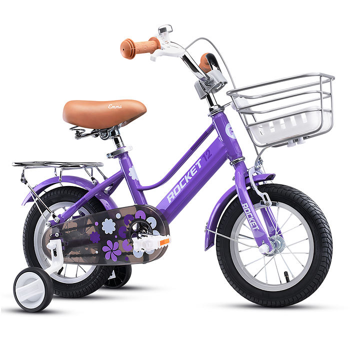 Фото к товару Велосипед 12" Rocket Emma, цвет сиреневый Велосипед 12" Rocket Emma, цвет сиреневый
