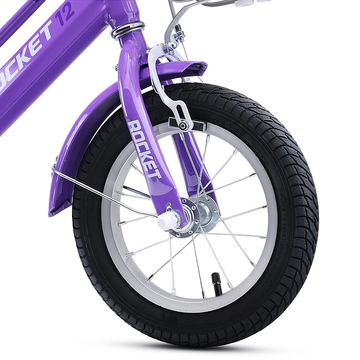 Фото к товару Велосипед 12" Rocket Emma, цвет сиреневый Велосипед 12" Rocket Emma, цвет сиреневый