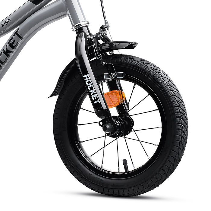 Фото к товару Велосипед 12" Rocket Kind, цвет серый Велосипед 12" Rocket Kind, цвет серый