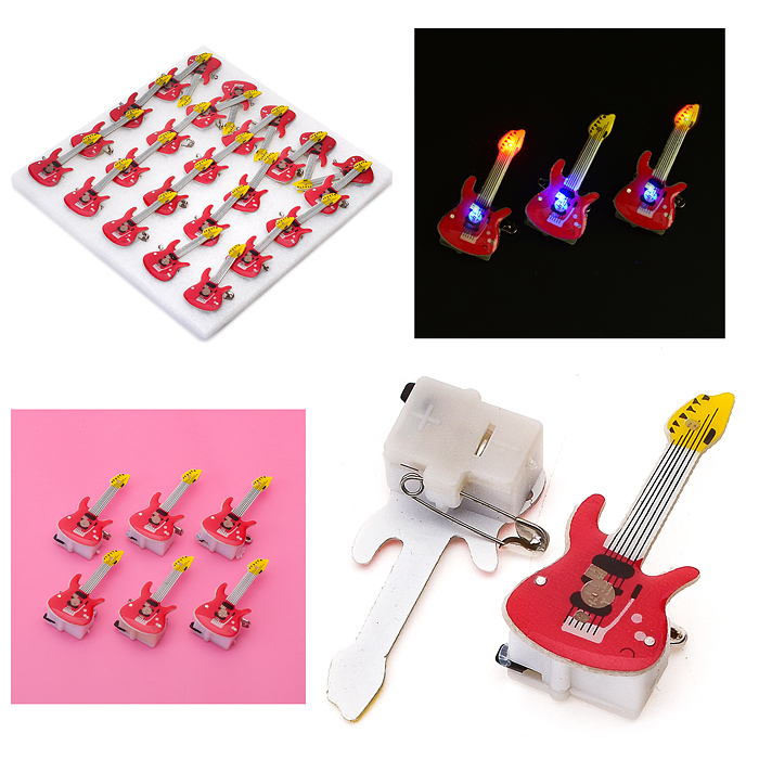 Значок 00-2897 "Гитара" с подсветкой Значок 00-2897 "Гитара" с подсветкой