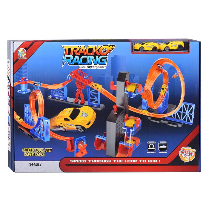 Фото к товару Автотрек B7808 "Гонки" в коробке Автотрек B7808 "Гонки" в коробке