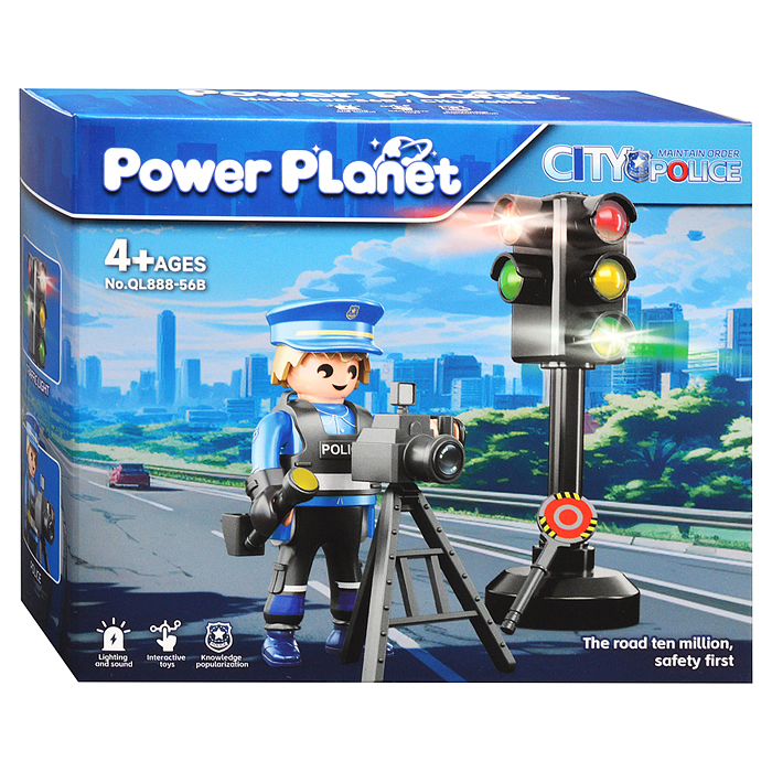 Конструктор QL888-56 "Городская полиция. Регулировщик" в коробке