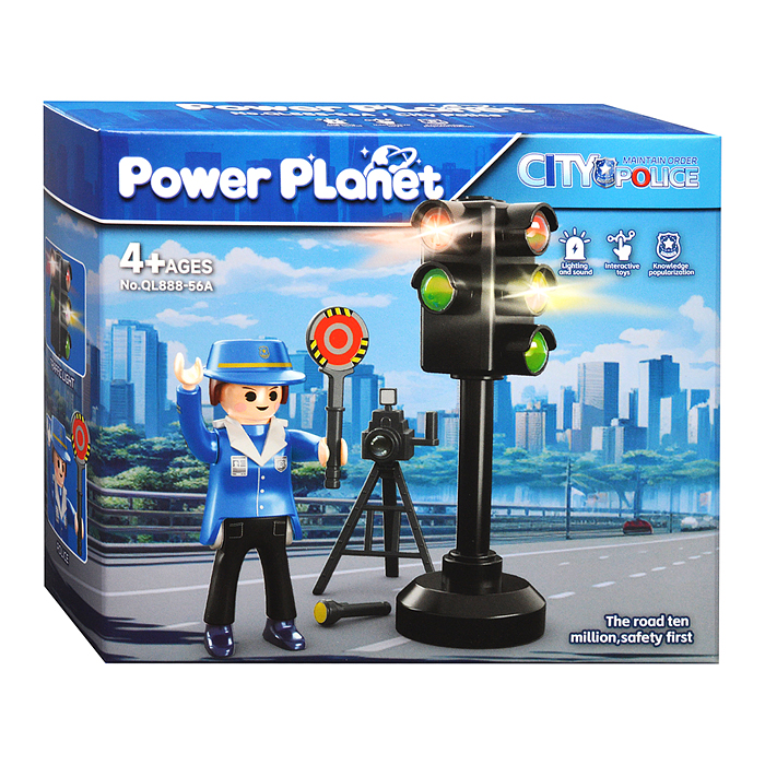Конструктор QL888-56 "Городская полиция. Регулировщик" в коробке