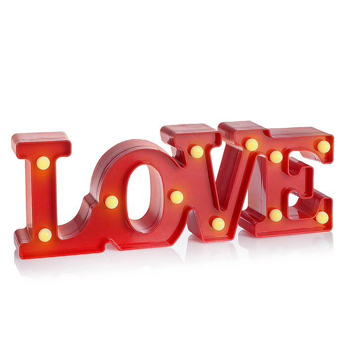 Световая фигура Love, цельная, 30*10*4 см. Красный, 1 шт. Световая фигура Love, цельная, 30*10*4 см. Красный, 1 шт.