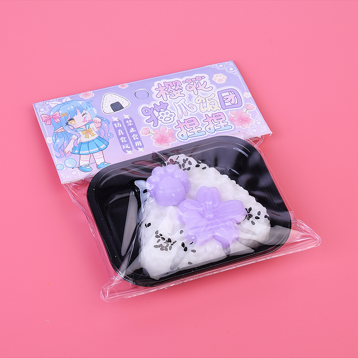 Фото к товару Игрушка - антистресс 00-5506 "Онигири" в пакете Игрушка - антистресс 00-5506 "Онигири" в пакете