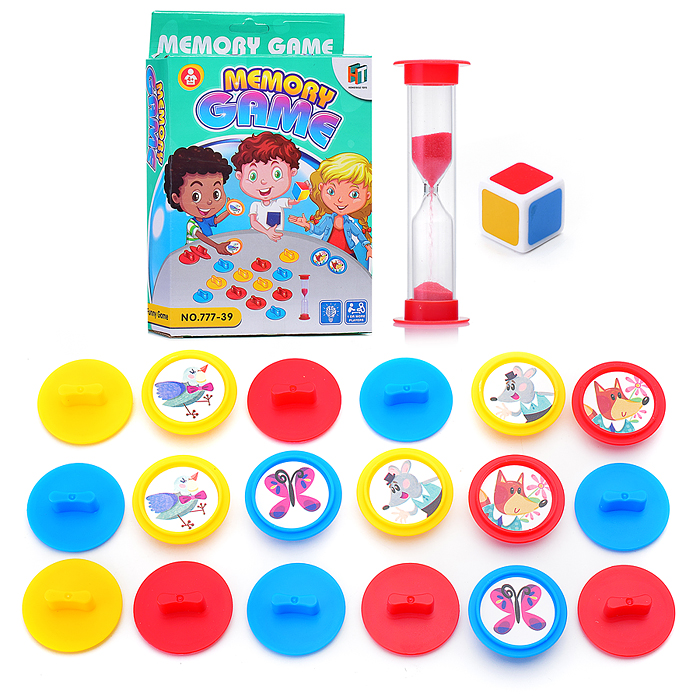 Настольная игра 777-39 "Мемори. Животные" в коробке