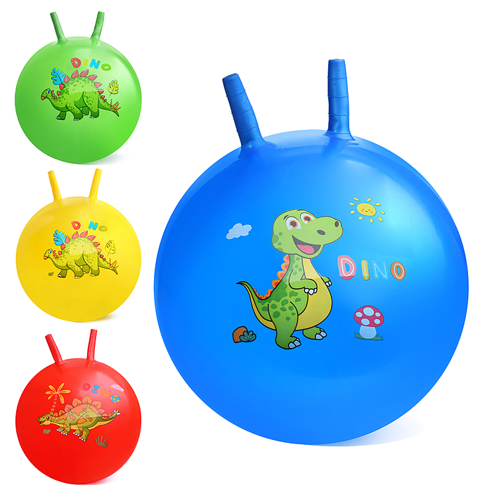 Мяч с рожками 45 см 00-4164 "Дракончик" (цвет в ассортименте)