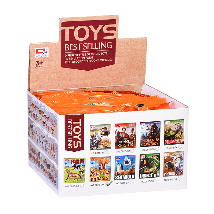 Фото к товару Набор 0815-36 "Дикие животные" в коробке Набор 0815-36 "Дикие животные" в коробке