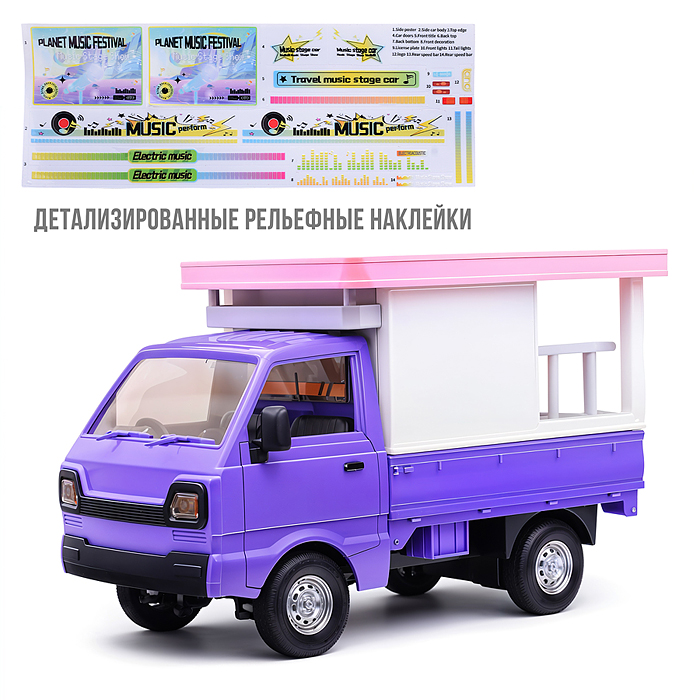 Фото к товару Машина QH922-12 "Музыкальный грузовик" р/у, 27 MHz, в коробке Машина QH922-12 "Музыкальный грузовик" р/у, 27 MHz, в коробке