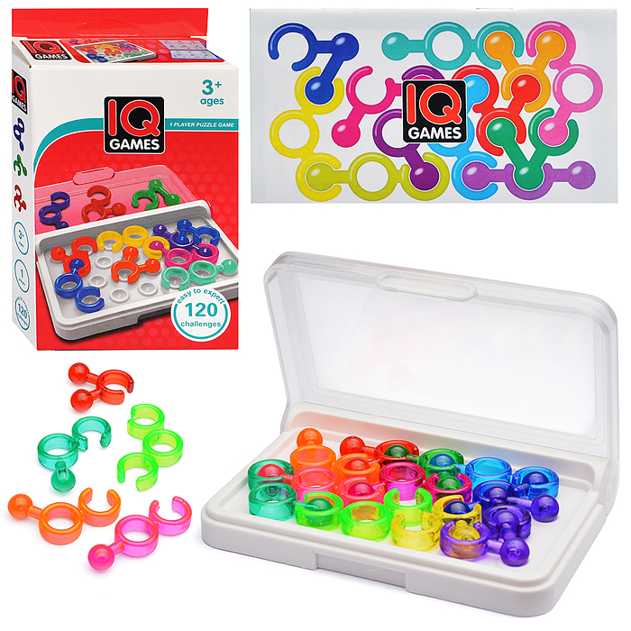 Головоломка 999-135A "IQ Колечки" в коробке