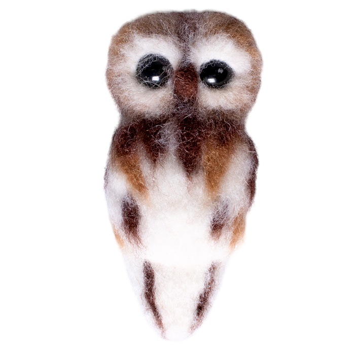 Фото к товару Набор для творчества. Валяние шерстью. Брелок "Сова" Набор для творчества. Валяние шерстью. Брелок "Сова"