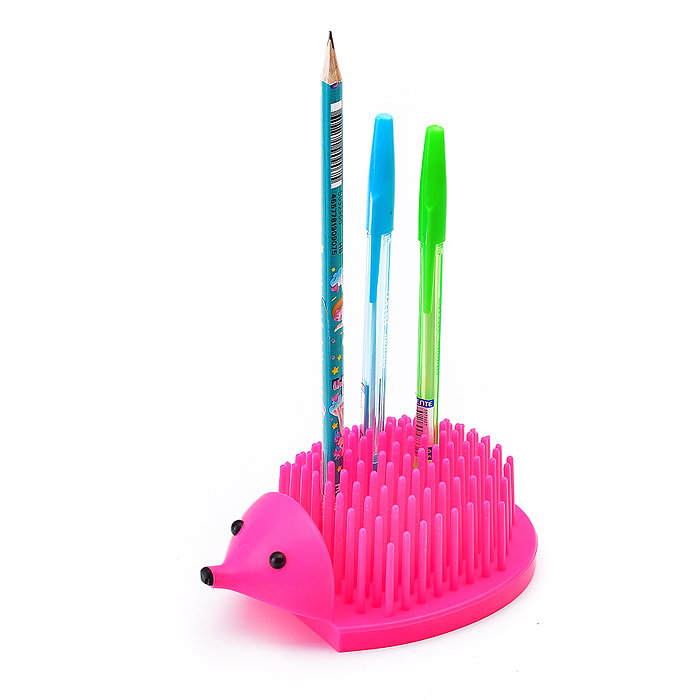 Фото к товару Подставка для пишущих принадлежностей и бумаг, в форме ежика, размер 13,5x8x6 см, ассорти Подставка для пишущих принадлежностей и бумаг, в форме ежика, размер 13,5x8x6 см, ассорти