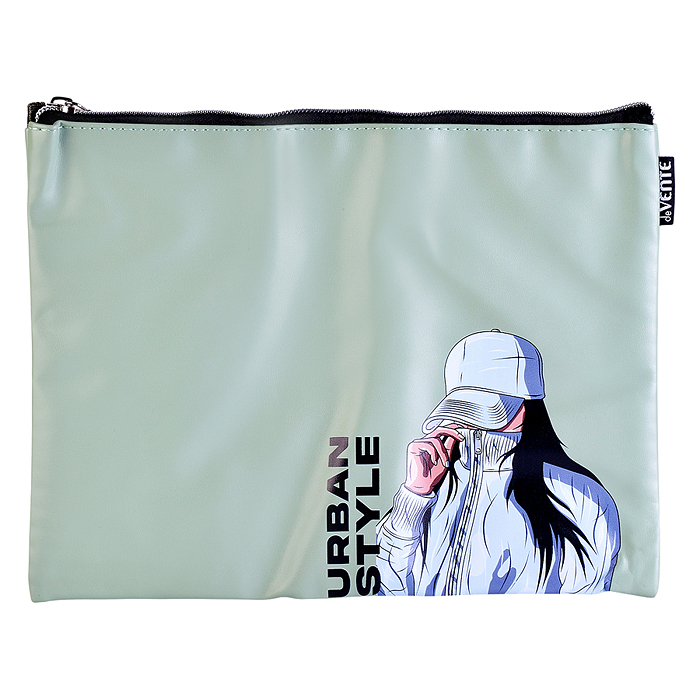 Папка для тетрадей "Urban Style" A5 (27x20,5x1 см) на молнии сверху, матовая антивандальная