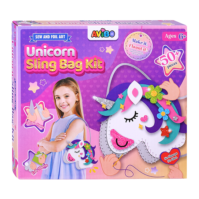 Набор творческая мастерская A2206B "Сумочка-единорог" в коробке