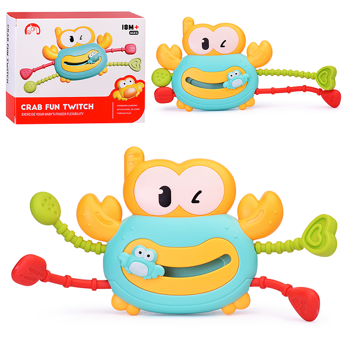 Интерактивная игрушка 1688-26 "Веселый крабик" в коробке