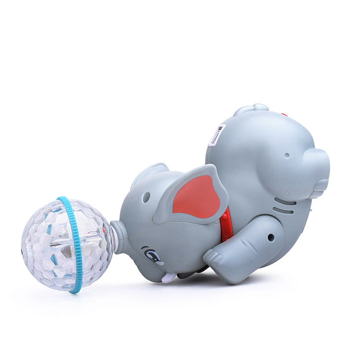 Фото к товару Слон YJ-3047 "Ушастик" с шариком, на батарейках, в коробке Слон YJ-3047 "Ушастик" с шариком, на батарейках, в коробке