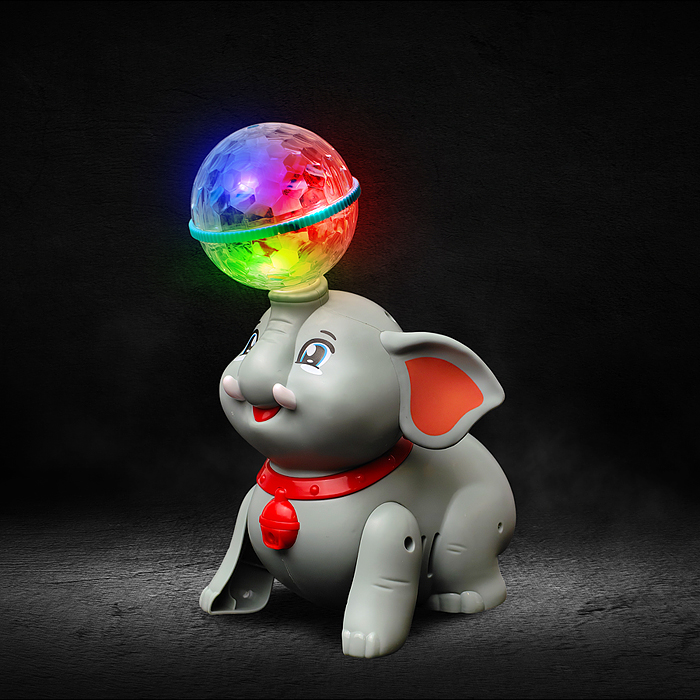 Фото к товару Слон YJ-3047 "Ушастик" с шариком, на батарейках, в коробке Слон YJ-3047 "Ушастик" с шариком, на батарейках, в коробке