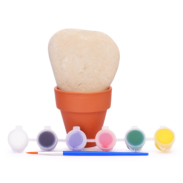 Фото к товару Набор для творчества. Роспись по камням "Кактус в горшочке" Набор для творчества. Роспись по камням "Кактус в горшочке"