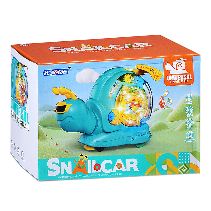 Фото к товару Улитка M08-B музыкальная, на батарейках, в коробке Улитка M08-B музыкальная, на батарейках, в коробке