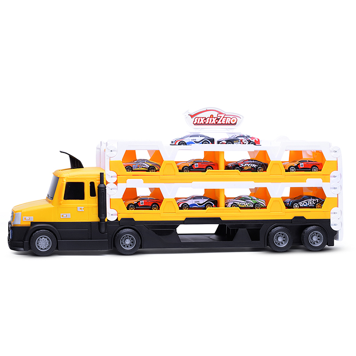 Автовоз 660-S47 "Тягач" желтый, в коробке