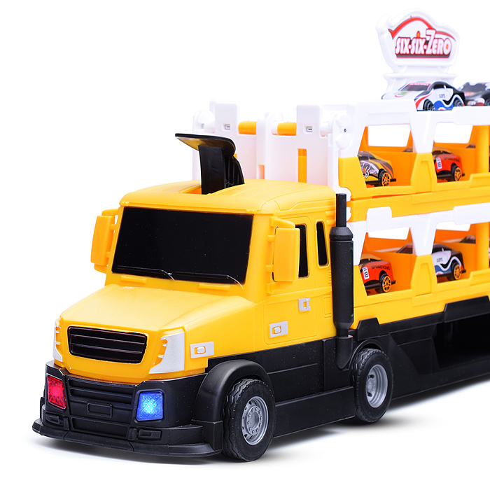 Автовоз 660-S47 "Тягач" желтый, в коробке