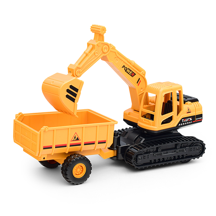 Машина BHX826 "Эскаватор с прицепом" в коробке