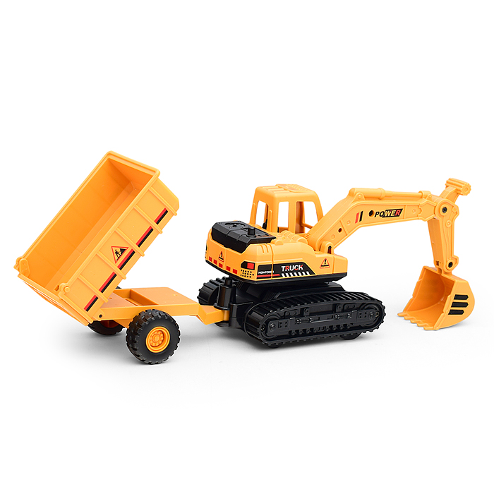 Машина BHX826 "Эскаватор с прицепом" в коробке