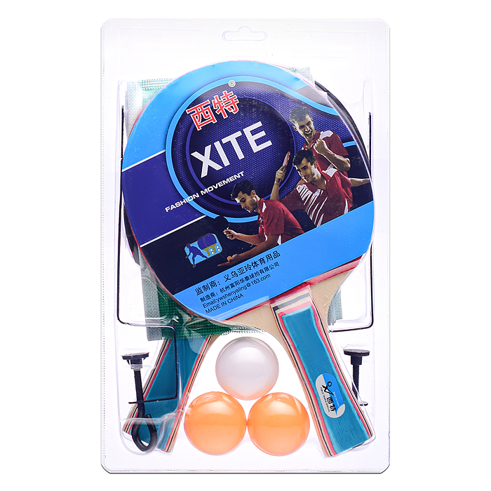 Набор для настольного тенниса 00-5728 (2 ракетки, 3 мяча) Набор для настольного тенниса 00-5728 (2 ракетки, 3 мяча)