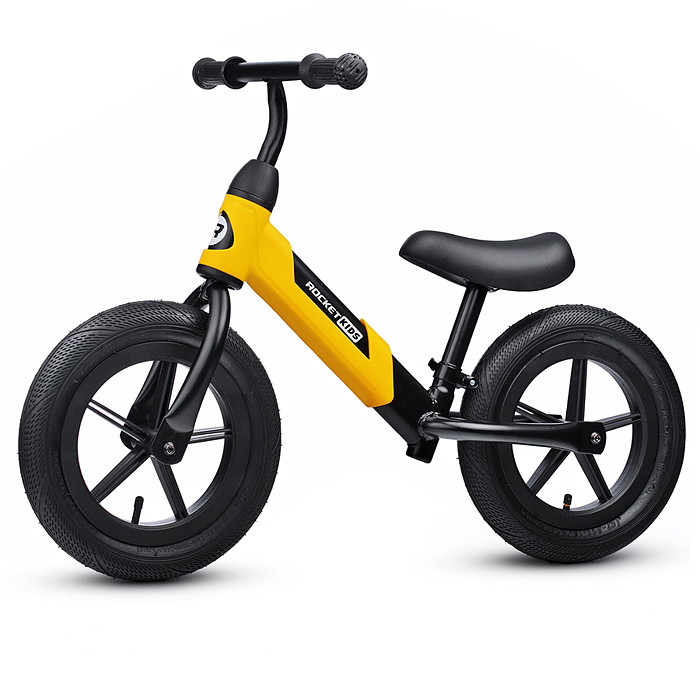 Беговел 12" Rocket, колеса надувные, цвет желтый Беговел 12" Rocket, колеса надувные, цвет желтый