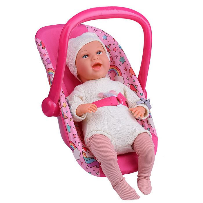 Фото к товару Набор аксессуаров для кукол 9007 (стульчик для кормления, манеж, переноска, сумка) единорожка Набор аксессуаров для кукол 9007 (стульчик для кормления, манеж, переноска, сумка) единорожка