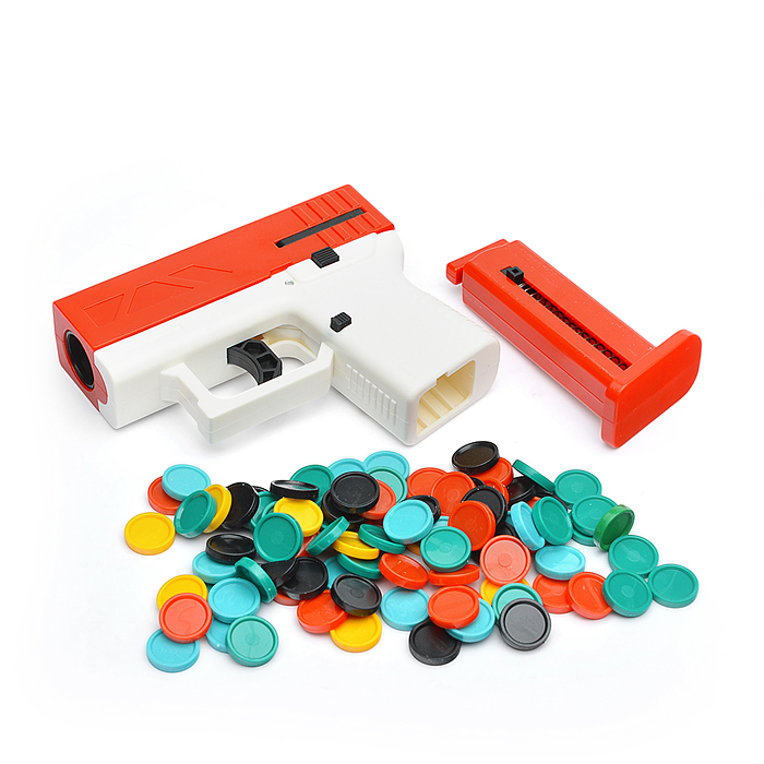 Фото к товару Пистолет JQ850-11 "Фрисби" в пакете Пистолет JQ850-11 "Фрисби" в пакете