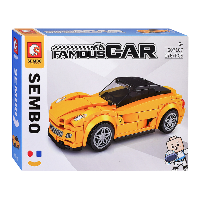 Конструктор 607105-607108 "Машина Победитель" в коробке