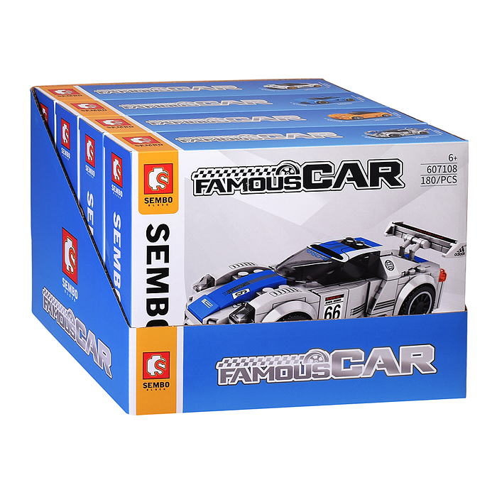 Конструктор 607105-607108 "Машина Победитель" в коробке