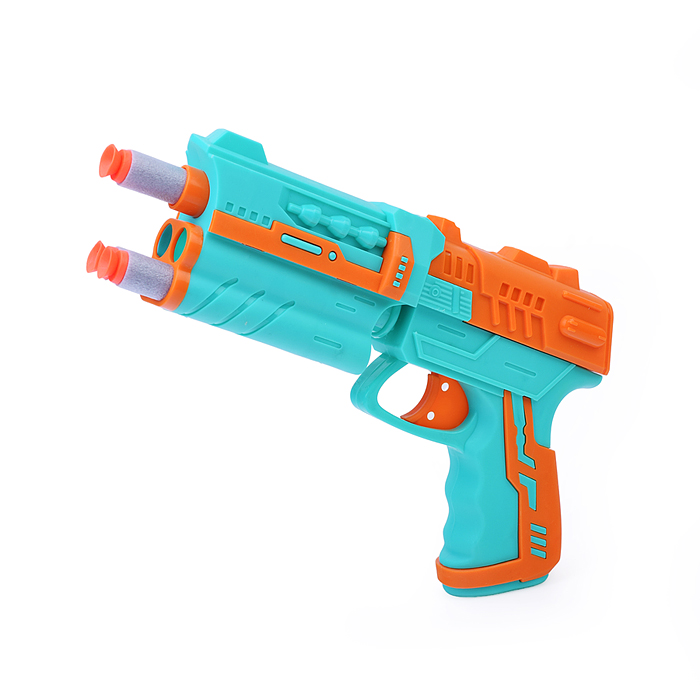 Пистолет YX001-1 "Super Gun" с мягкими полимерными пулями и мишенью, в пакете