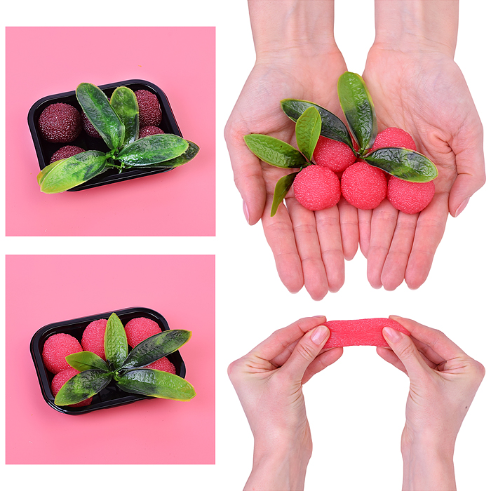 Игрушка -антистресс 00-5509 "Ягодки с листочками" в пакете