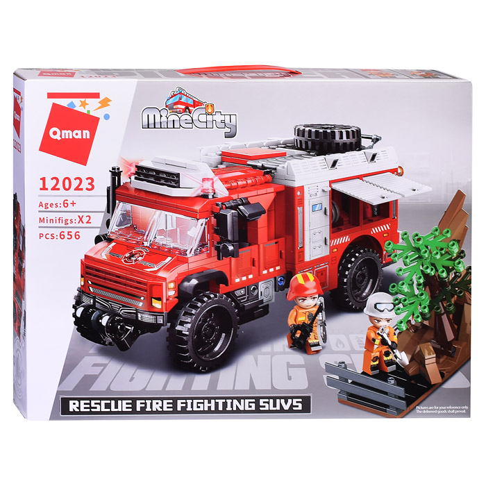 Конструктор 12023 "Пожарный внедорожник" (656 дет.) Конструктор 12023 "Пожарный внедорожник" (656 дет.)