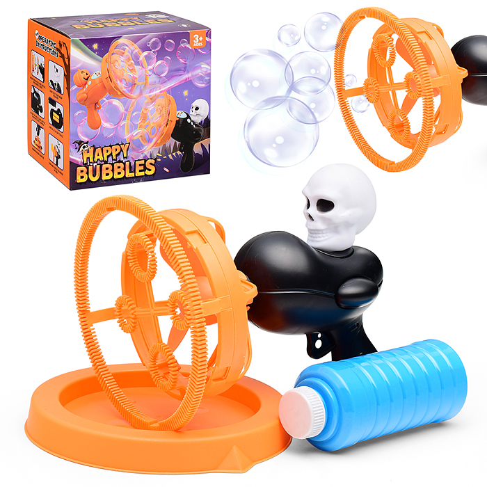 Пистолет 00-5436 "Череп" для мыльных пузырей, на листе Пистолет 00-5436 "Череп" для мыльных пузырей, на листе